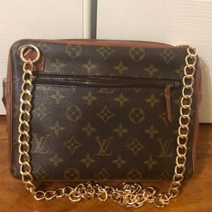 Authentic Vintage Louis Vuitton 2 Way Crossbody and Clutch Bag